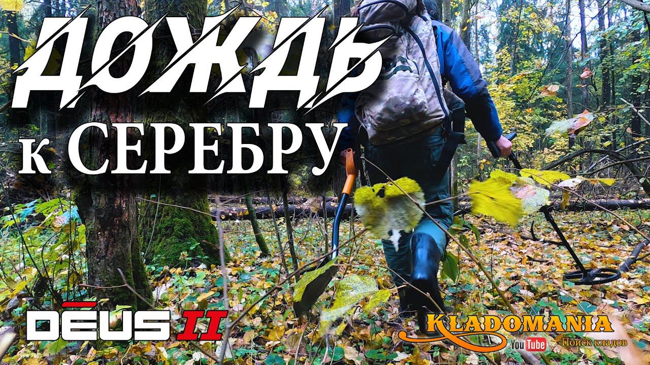 ДОЖДЬ К СЕРЕБРУ. Лесной коп с XP DEUS 2. Кладомания