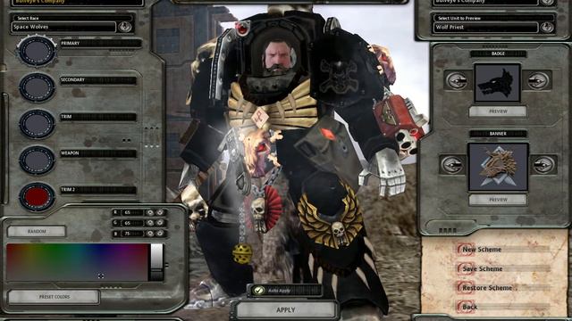 Dawn of War Space Wolves Mod Showcase