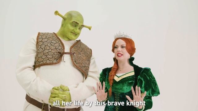 Behind the scenes with Shrek, Donkey & Fiona!