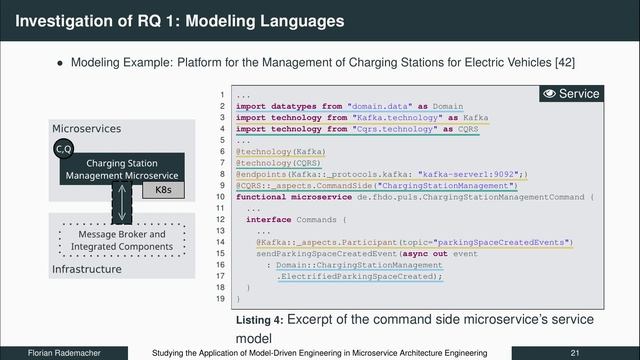 Taming Complexity: Investigating Model-Driven Engineering for Microservice Architecture Engineering