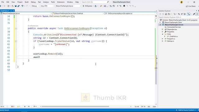 Blazor : SignalR Chatting Example [Real-Time Programming]