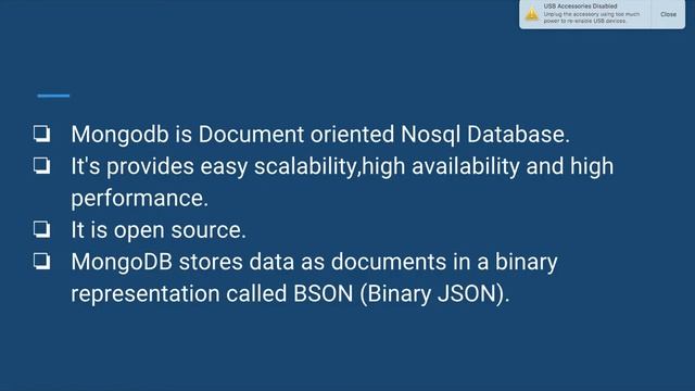 Introduction to Mongo Db