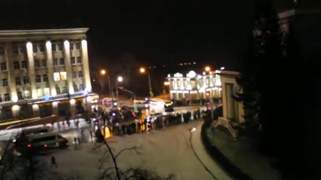 Олимпийский огонь в Липецке ул Ленина, видео Алены Стюфляевой