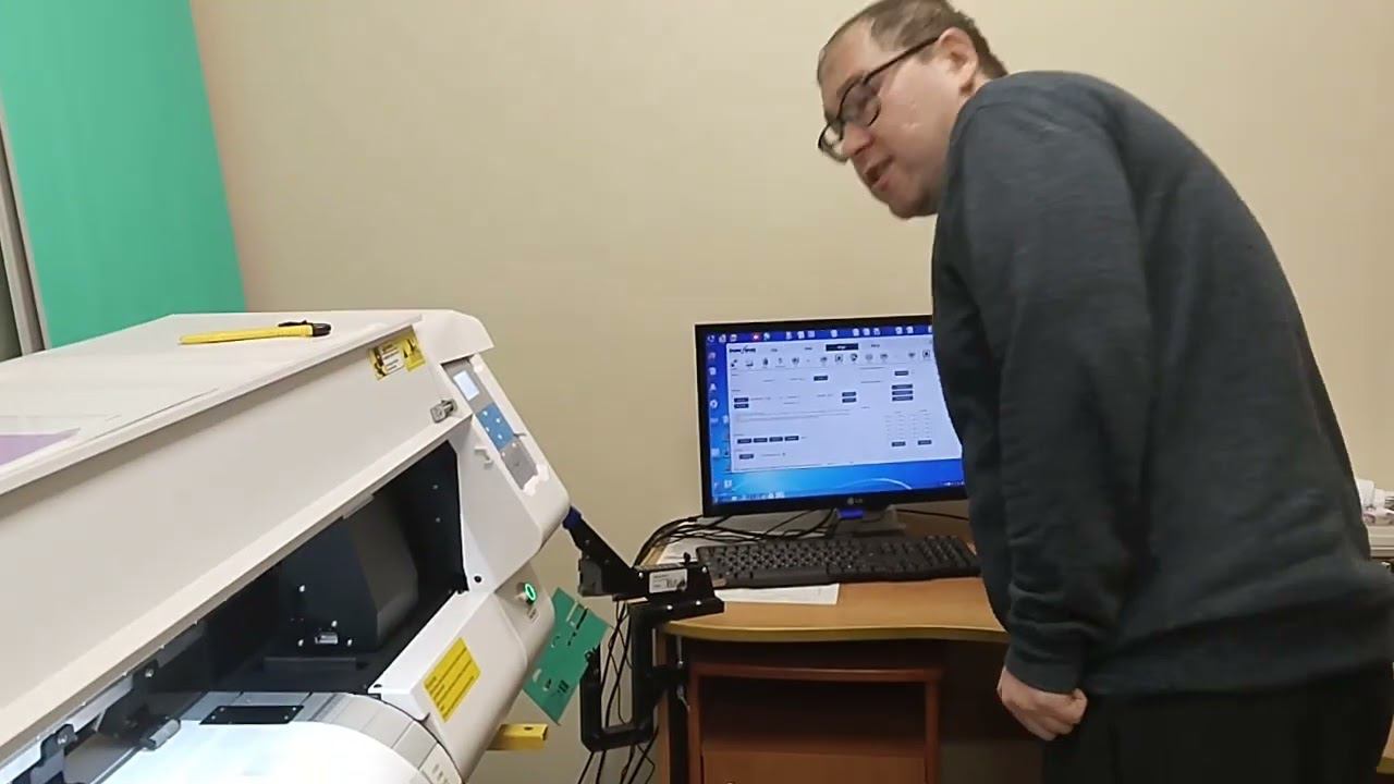 Калибровка интерьерного принтера Audley S2000