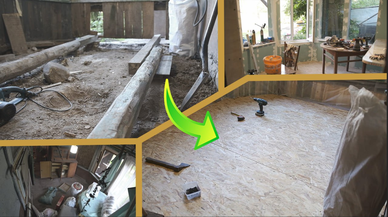 Реставрация веранды на даче  Cottage restoration  Первая часть