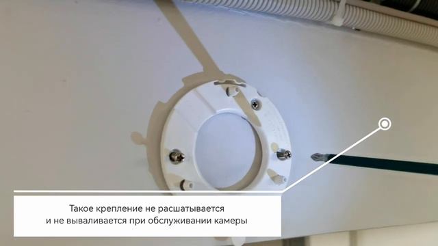 Установка камеры на гипсокартон