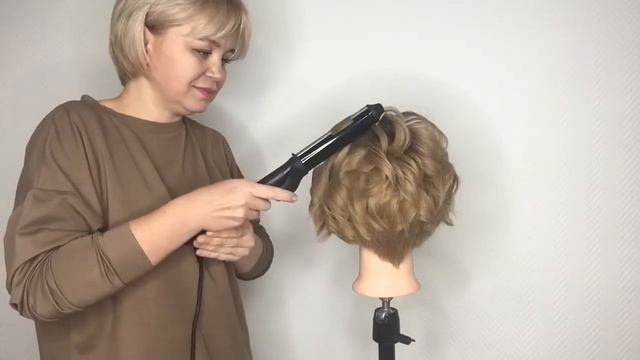 6 Разбор укладки на коротких волосах. Урок 6