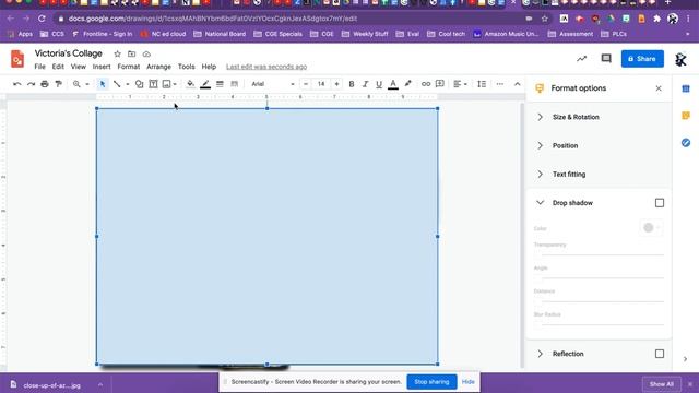 Part 9 Collage: Add an 8 point border / frame in Google Draw