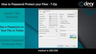 How to Password Protect Files and Folders – 7-Zip