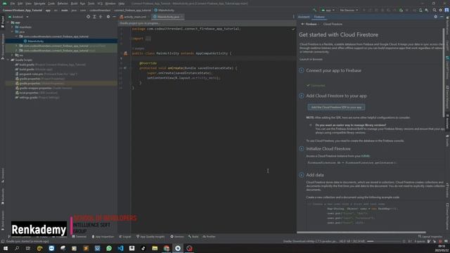 How to connect android with Firebase database || Android and Firebase || Part #1