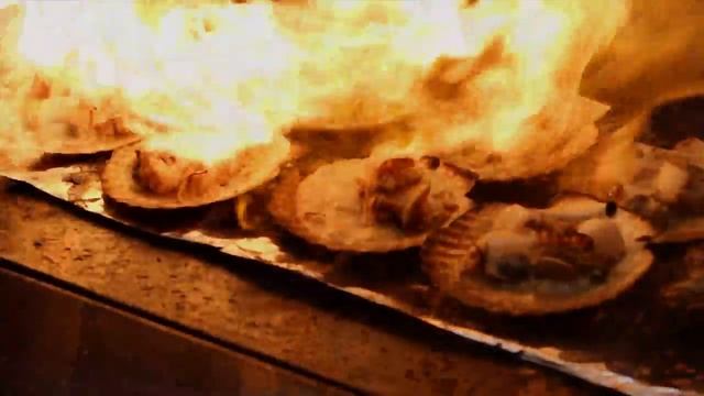 Жареный Сырный Гребешок и Креветки - Корейская уличная еда