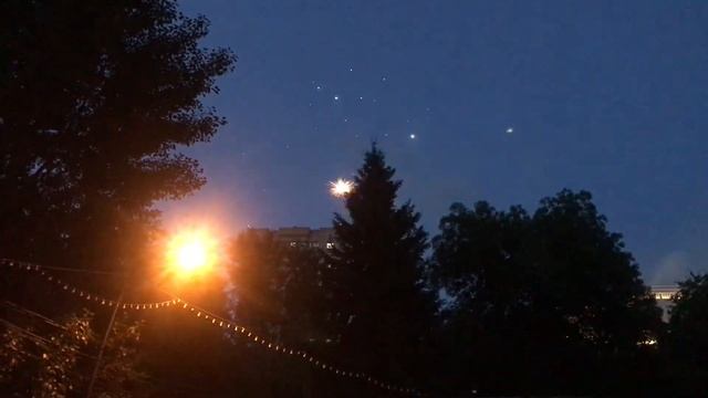 Новосибирск. Праздничный фейерверк. День города в парке имени Кирова 26.06.2022года.