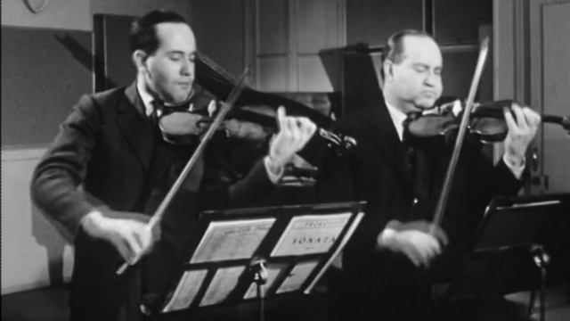 David Oistrakh & Igor Oistrakh - Prokofiev Sonata for 2 Violins in C major, II. Allegro