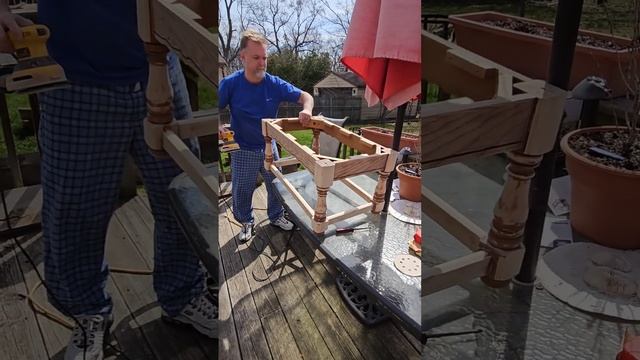 Repurposing an old coffee table!