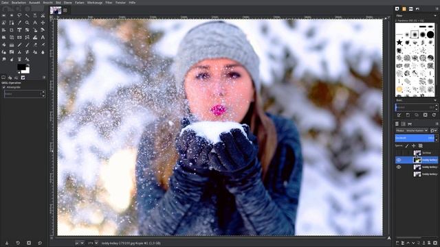 #Gimp 2.9.7 #Lernvideo: #Sättigen des #LAB #Farbraums und #Abwedeln-#Nachbelichten als #Ebene!