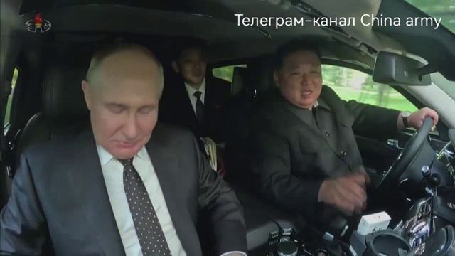 Ким Чен Ын с ветерком прокатил Владимира Путина на подаренном Aurus и высоко оценил характеристики а