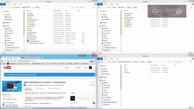 @Microsoft @Windows 10 Lesson 9 - Snap Dock Open Windows On Corners Of Desktop