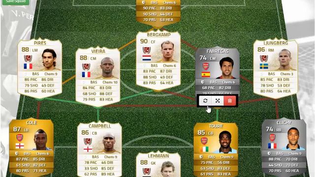 Flashback Fifa - 2003/4 Invincible Arsenal Side