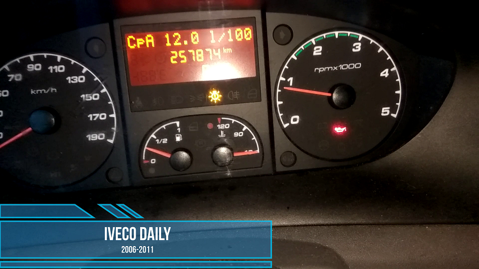 IVECO DAILY oil reset. Сброс межсервисного интервала. Моргает давление масла.