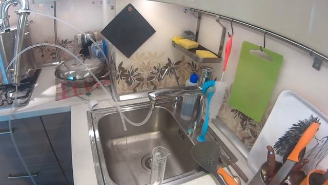 Тест дистиллятора БЕРСЕРК-51. Расход воды в режиме потстил.