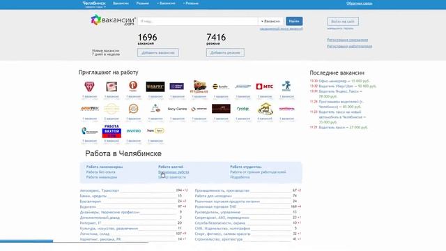 Временная работа в Челябинске Вакансии.com