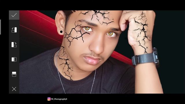 Cracked Face Photo Editing Like Vijay Mehra || Picsart || Crack Skin Effect 2021