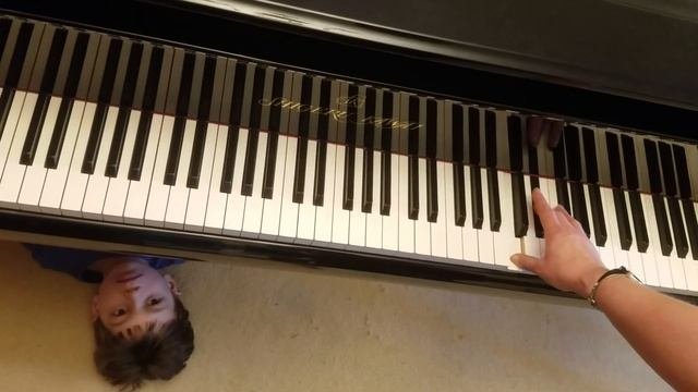 Чудеса абсолютного слуха. Результат занятий Миша8.Perfect pitch training 3 notes random  chords.