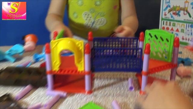 ИГРОВАЯ ПЛОЩАДКА СВИНКА ПЕППА КЛАСНЫЙ КОНСТРУКТОР /PLAYGROUND Peppa Pig Cool DESIGNER