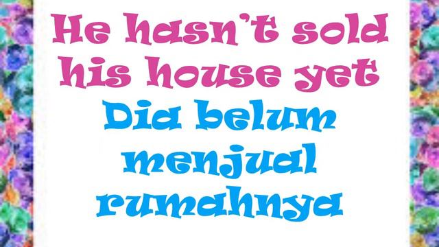 Learn English and Indonesian about Present Perfect Tense / already, yet, just, ever
