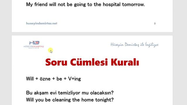 Future Continuous Nedir & Nasıl Kullanılır - İngilizce Gramer Konu Anlatımı
