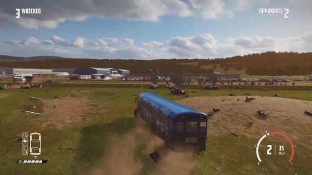 Insane destruction!!! Taking a bus to a Demolition Derby!!! - Wreckfest  4K Gameplay