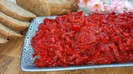 Супер САЛАТ из Свеклы.Хоть ложкой ешь, хоть на хлеб мажь!Вкусно и Полезно!Постный Свекольный Салат.