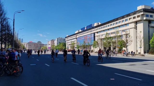 Московский велофестиваль / велопробег сегодня в Москве 18 мая 2024