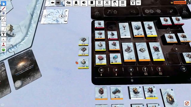 DIA 2 COM FURTOS E REVOLTAS! Frostpunk The board game (TTS) | Ep 01 parte 02 | [PT BR]