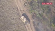 Операторы дронов бьют по скоплению техники ВСУ Ланцетом у Новомихайловки на Южно-Донецком направлени