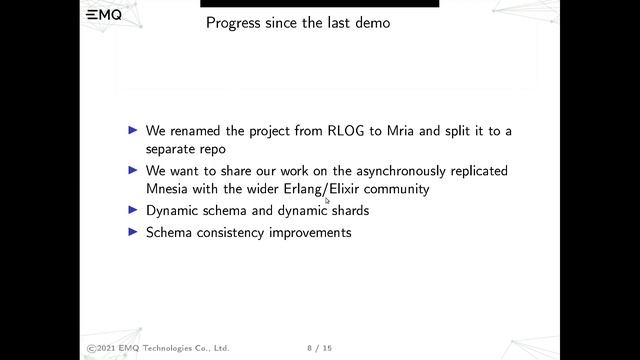 EMQ X Open Source Project Demo: Mria Demo