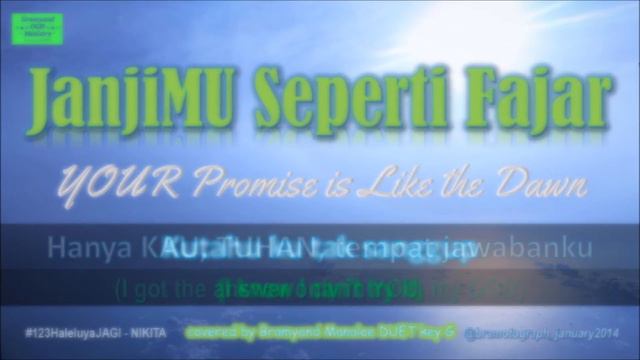 JANJIMU SEPERTI FAJAR - Bramyand Manaloe DUET cover - NIKITA (Lyric & Bible verse)