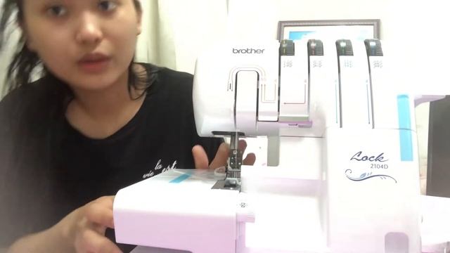 Brother 2104D overlock machineunboxing
