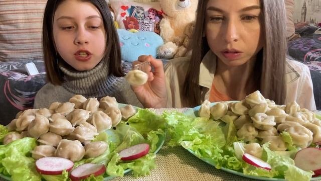 МУКБАНГ ?ПЕЛЬМЕНИ/ 1 КГ ПЕЛЬМЕНЕЙ ЗА РАЗ/ MUKBANG DUMPLINGS