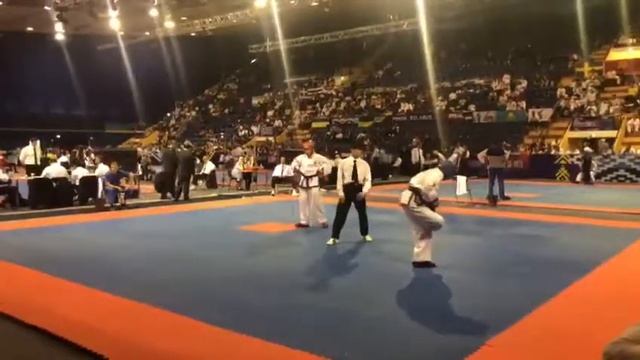 Громова Анастасия Первенство Мира 1 бой 2 раунд 3
