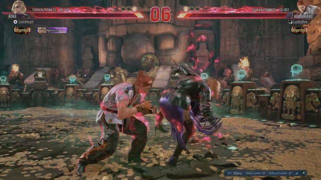 Tekken 8 (Beta) High Level - FT2 - Nina (LionHeart) vs Hwoarang (LuckyBox)