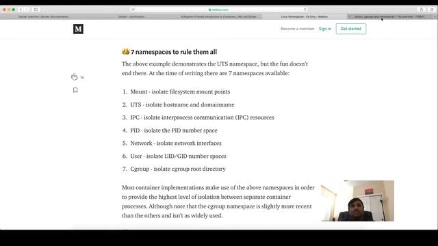 Docker Intro | Docker Certification | Containers and VMs | namespaces and cgroups