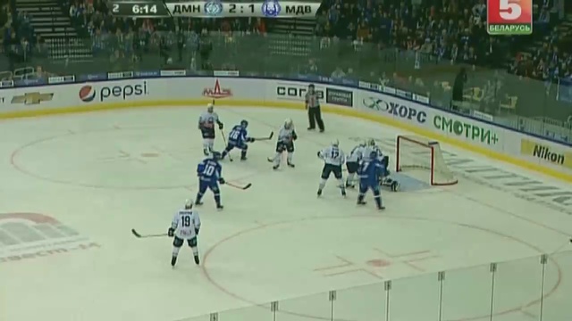 КХЛ. Динамо Минск - Медвещак. 4:3. Матч 29.11.2014.