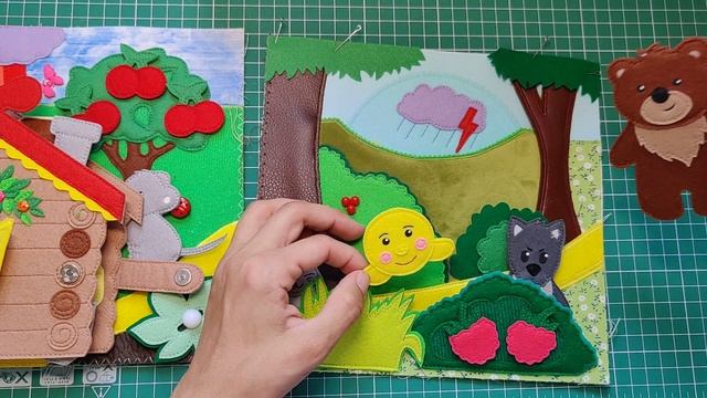 Играем со страницами большой книги сказок)