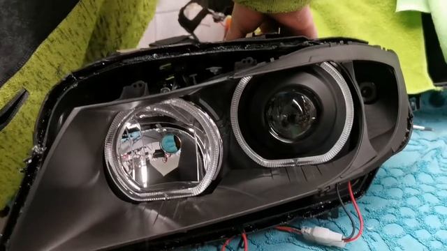 przeróbka zwykłych lamp BMW e90