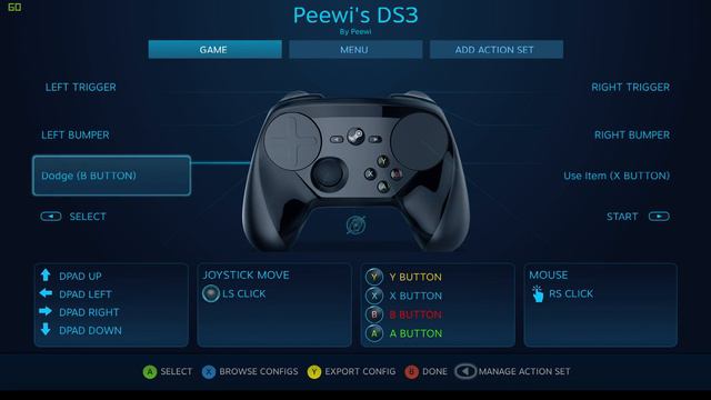 How to set up the steam controller with Dark Souls 3 (Best setup)