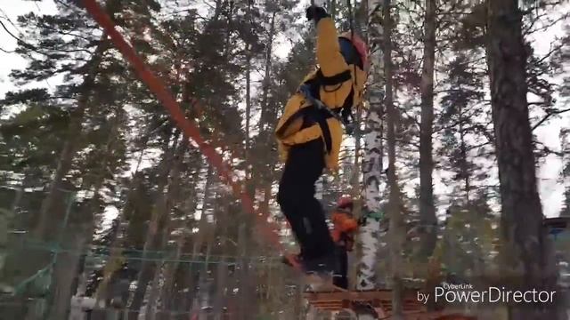 Diskovery Borovoe. Канатная дорога семья проходит квест