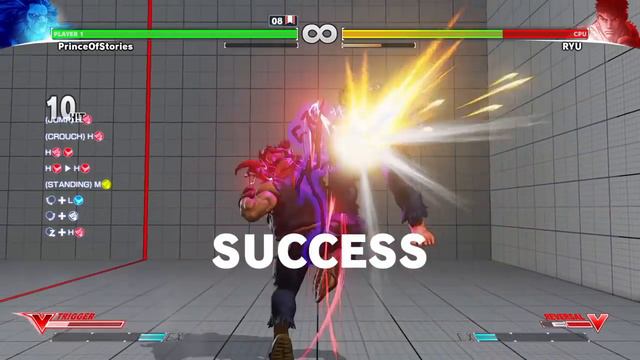 Street Fighter 5 Season 2: Akuma's completed combo trials