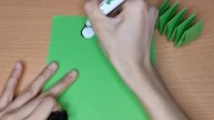 Easy craft paper spring frog