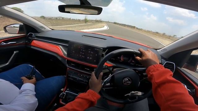 Skoda Kushaq 1.5 TSI DSG Natrax Track Drive Handling Test | Asia's Largest Speed Testing Facility